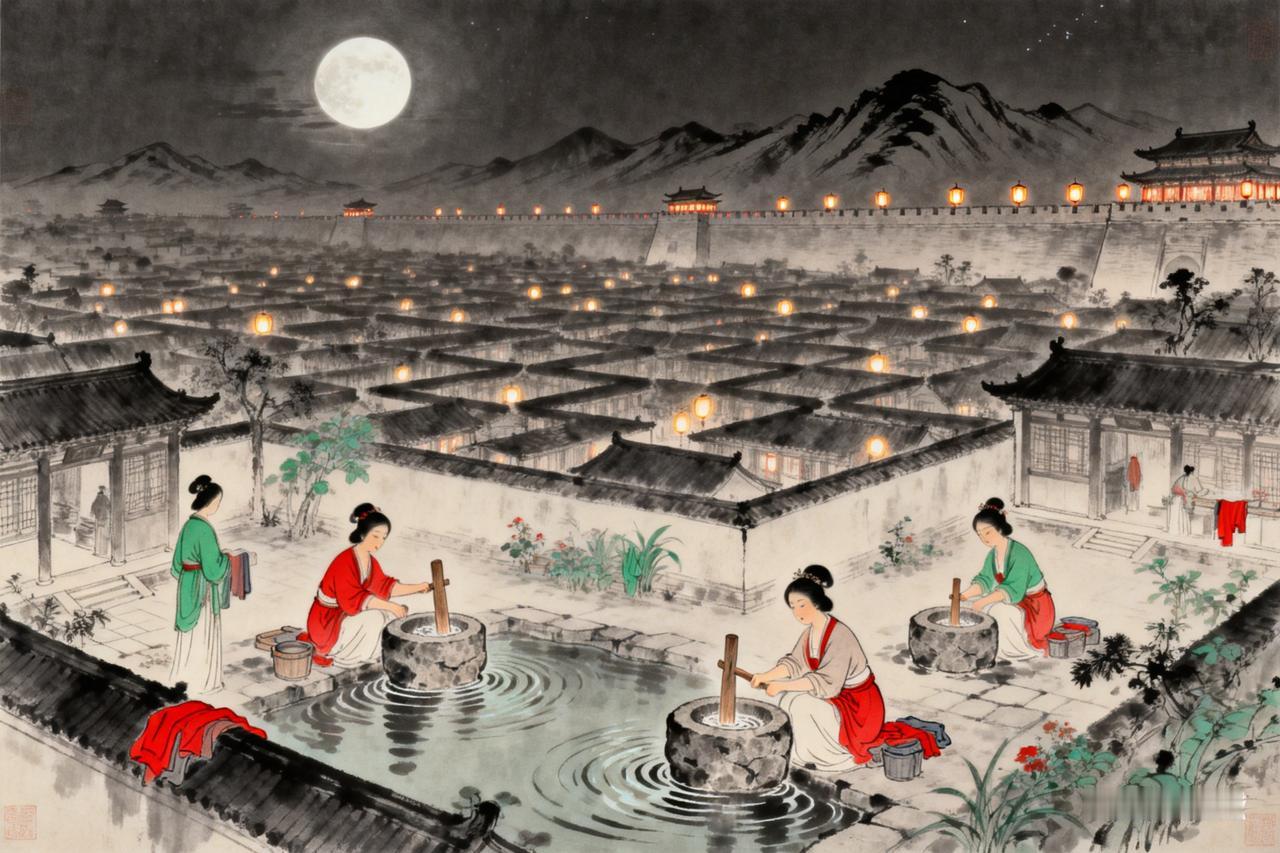 长安一片月，万户捣衣声

李白，是一个善于写月的人，尤其善写月下的孤独和苍凉。