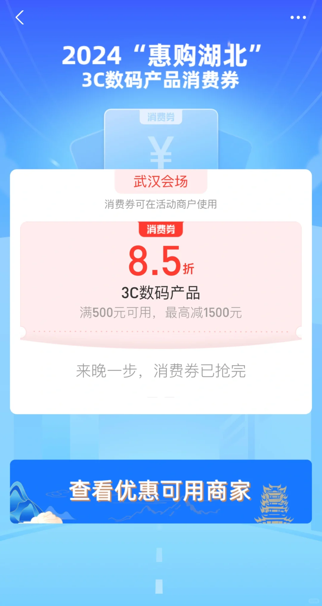 抢到消费券的购机联系我！