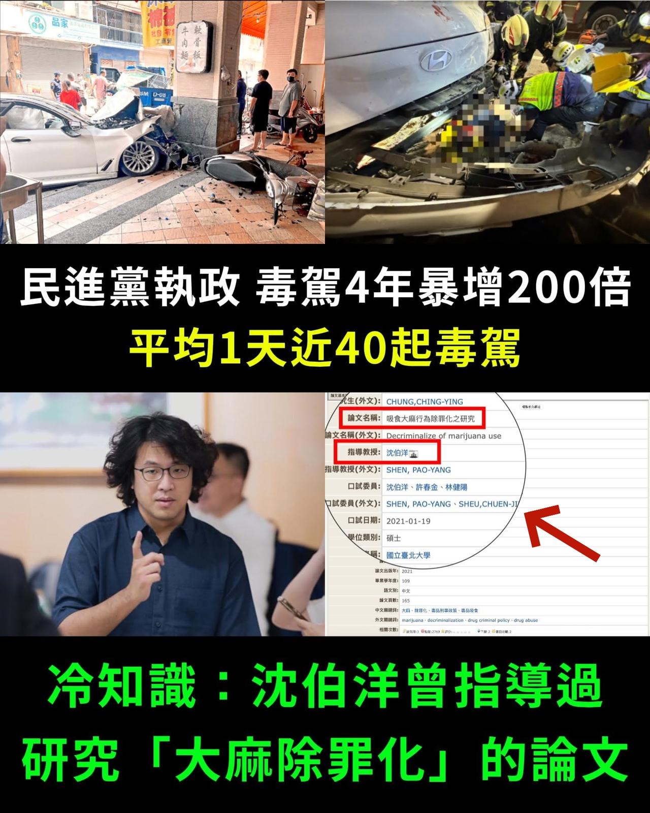 去年至今，台湾毒品泛滥失控，仅毒驾已上升200倍，还造成多人死亡，引发民愤。而台