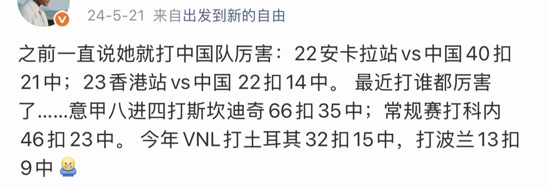 德格拉迪真的是这几年最悲情的一个女排球员了，23-24那赛季在意甲成功率破40%