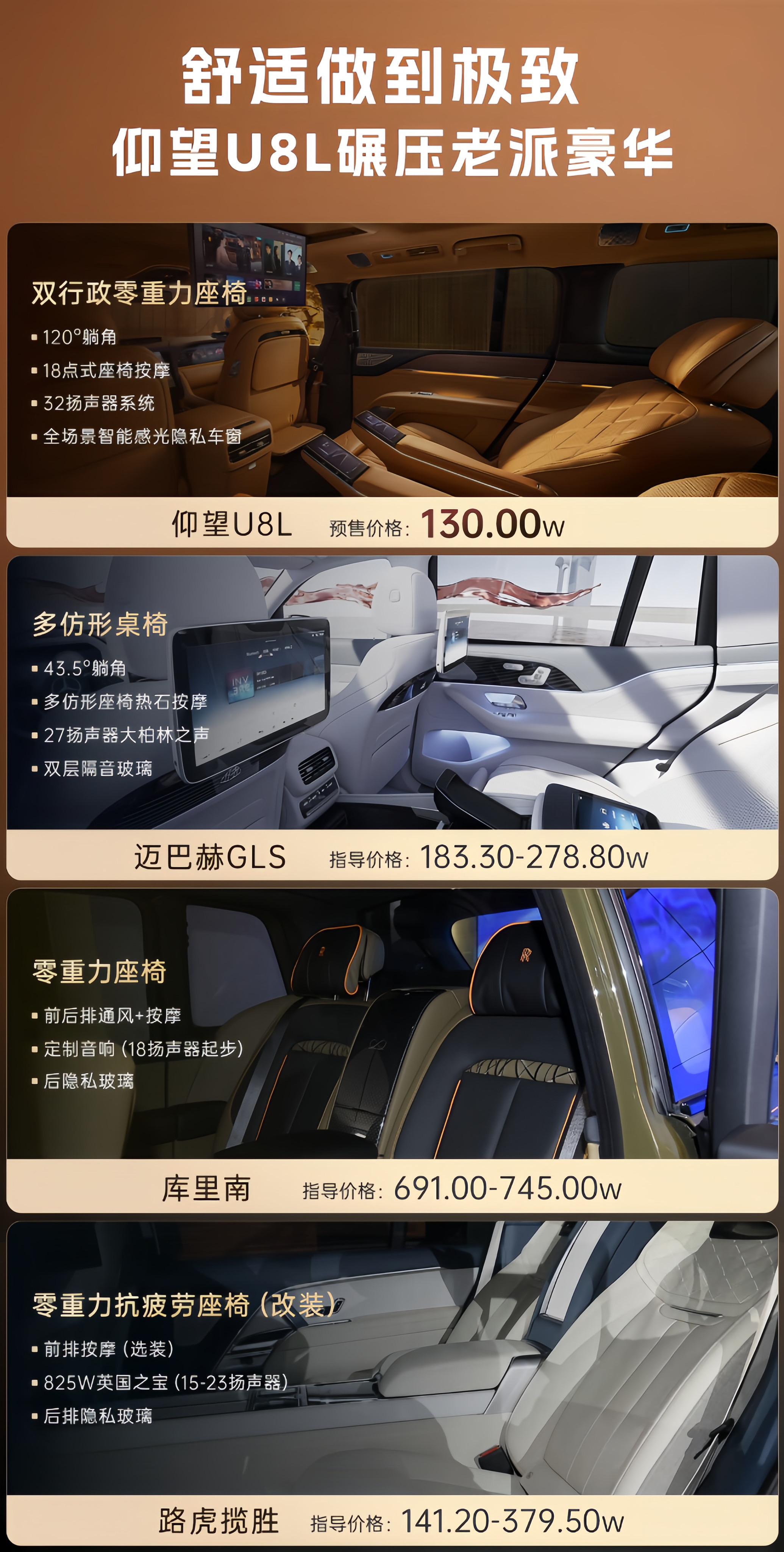 仰望U8L可不只是配置多，还特别会联动！一键就能开启“专属影院”模式。...