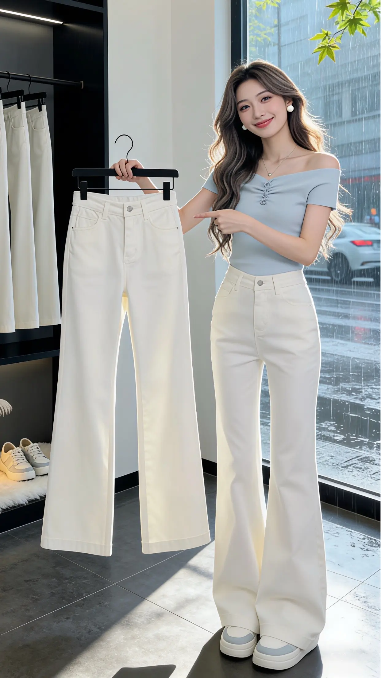 怎么将牛仔裤穿出高级感 梨型身材必入牛仔裤 显瘦显高显腿长裤子 一眼就...