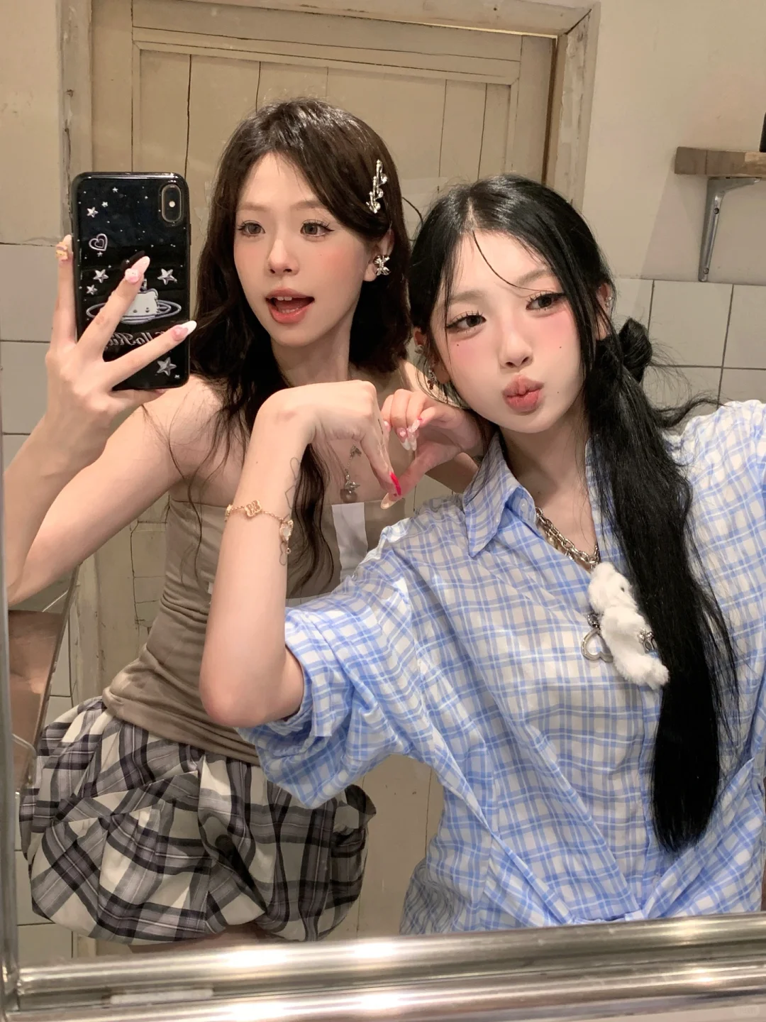 和朋友这样拍也太韩了！