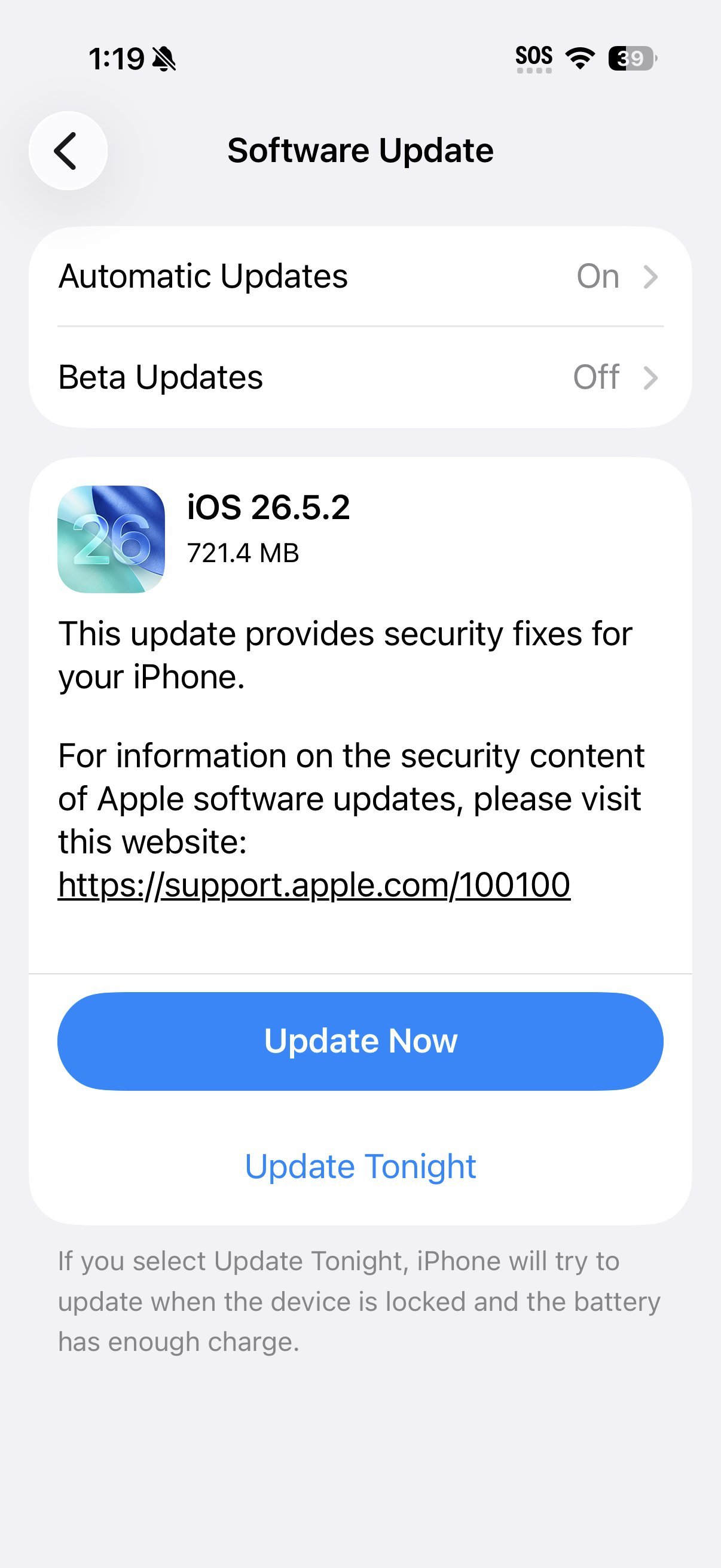 Apple 发布 Developer Beta 软件更新：iOS 26.6 De