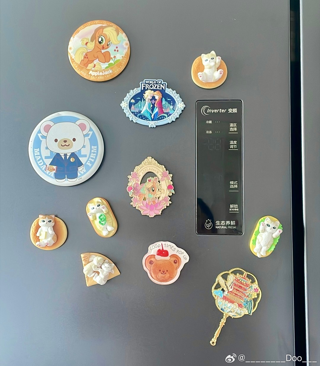把萌粒改成冰箱贴了