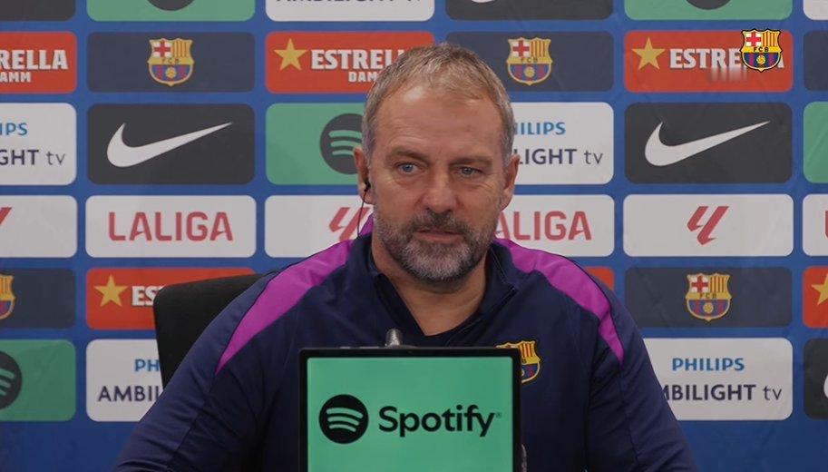 问：我的问题是关于埃里克·加西亚的。他能踢边后卫、中场和中后卫。你们决定让他上场