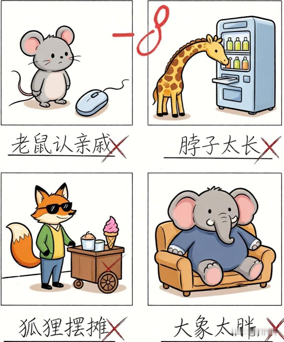 这四个看图写成语，完全看不懂？