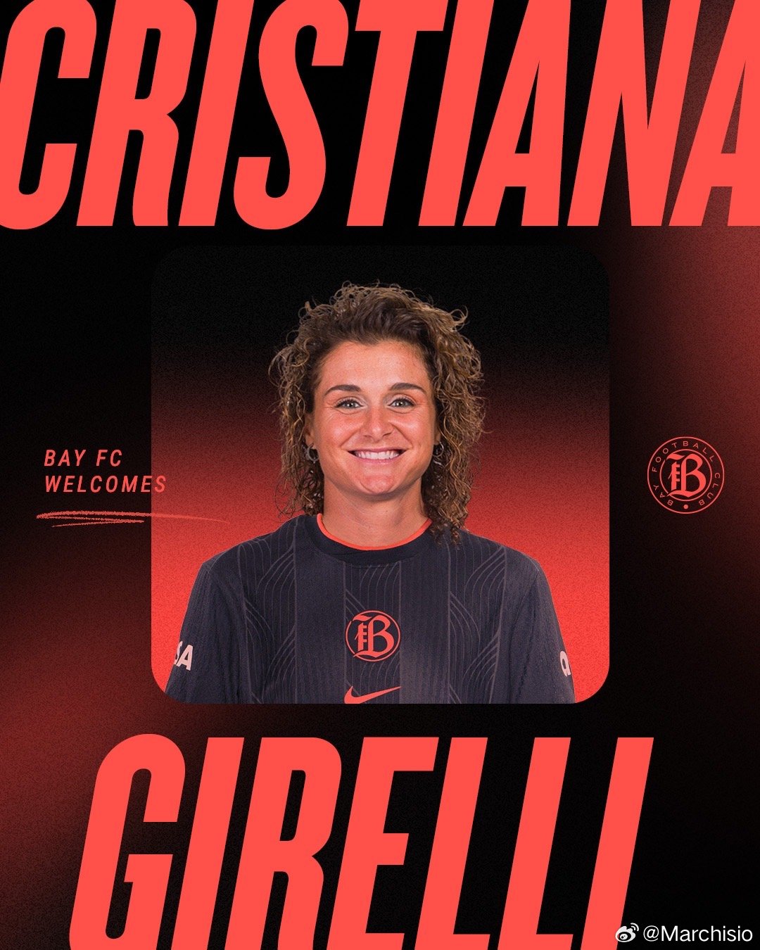 官宣：尤文图斯女足队史第一人吉雷莉租借加盟美国的海湾女足，租借期至2027年，这