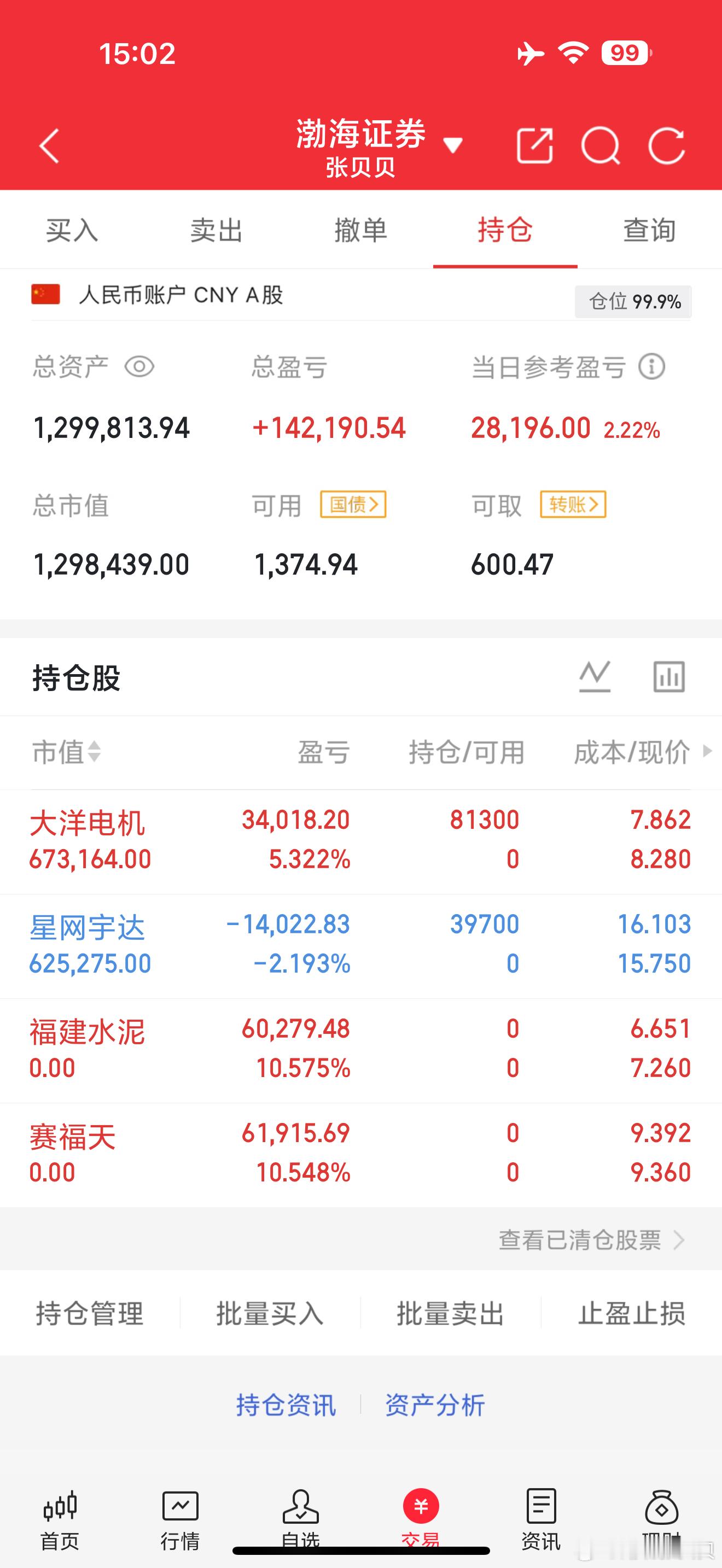 今天的行情真是个黑色星期四！目前贝贝的战绩还是不错的，继续加油[给力]A股[超话