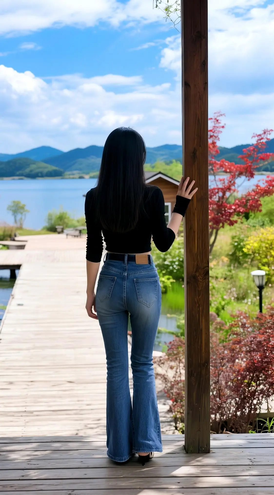 AI湖畔治愈写真感 ai创作