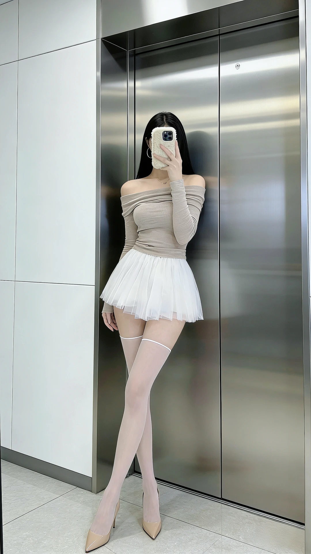 美到犯规的白色芭蕾裙～