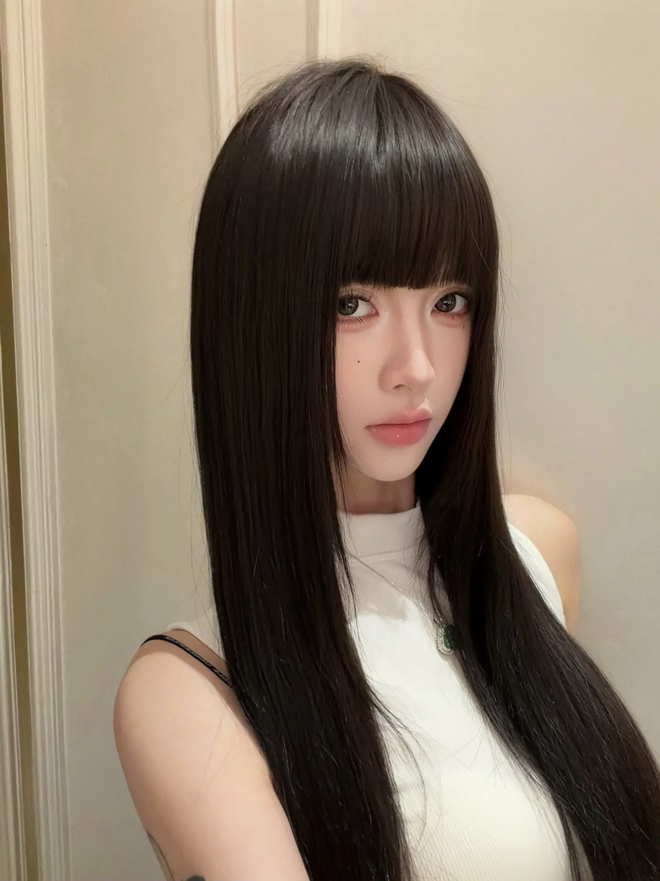 天选黑长直。