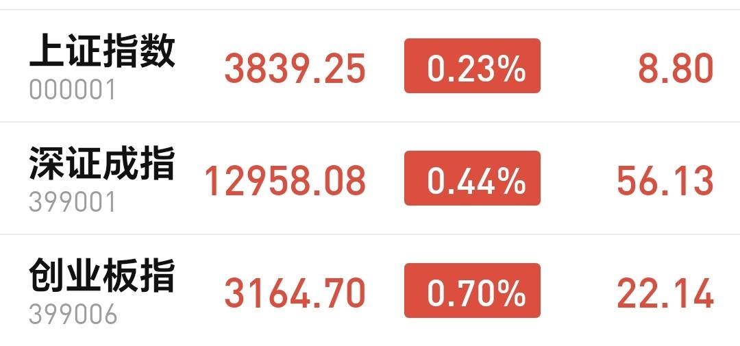 基金：市场指数全线上涨，但你不要高兴的太早
今天市场高开，三大指数都是高开，创业