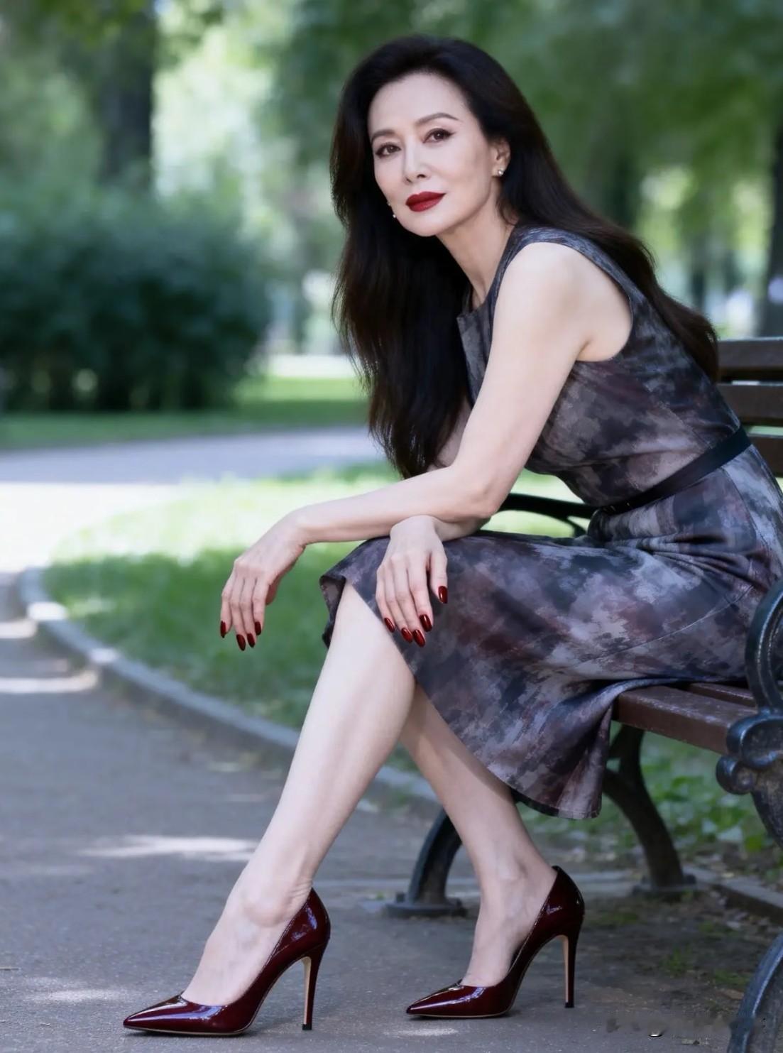 看上去年龄是大了点，但是容貌气质这一块拿捏的死死的！好女人自带风水，温柔渡人亦渡