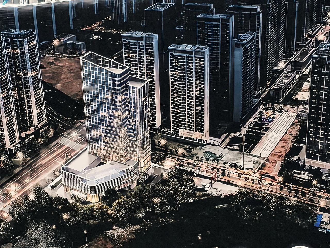 巫家坝这个巫家坝中央公园五标段试验段二期边上，河润路这边的这个天汇财富大厦，现在