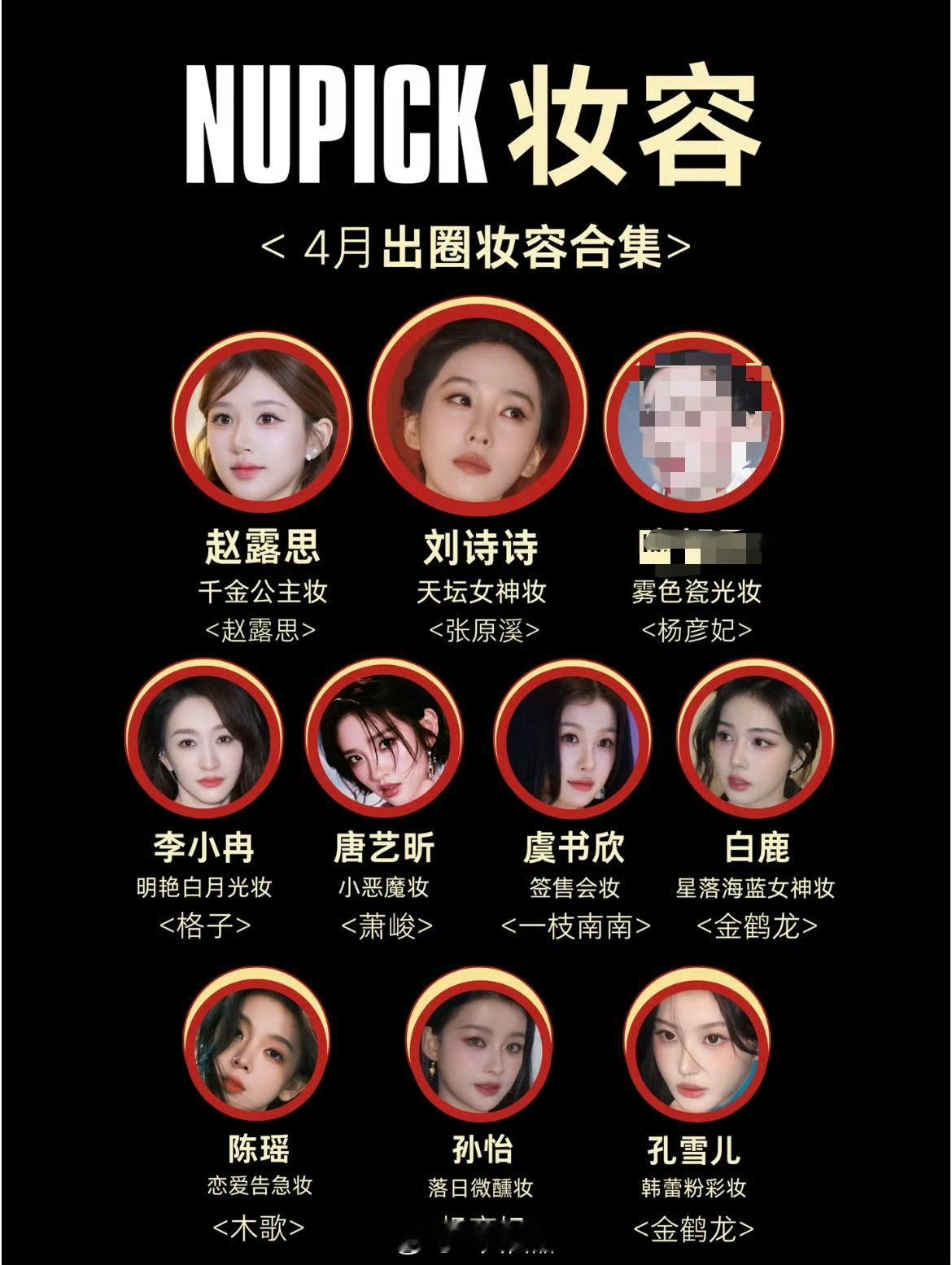 4月出圈妆容刘诗诗天坛神女妆登顶第一☝刘诗诗 刘诗诗