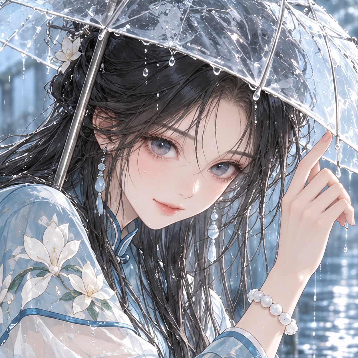 动漫头像 | ☔ 天青色的雨，落在头上 ​​​