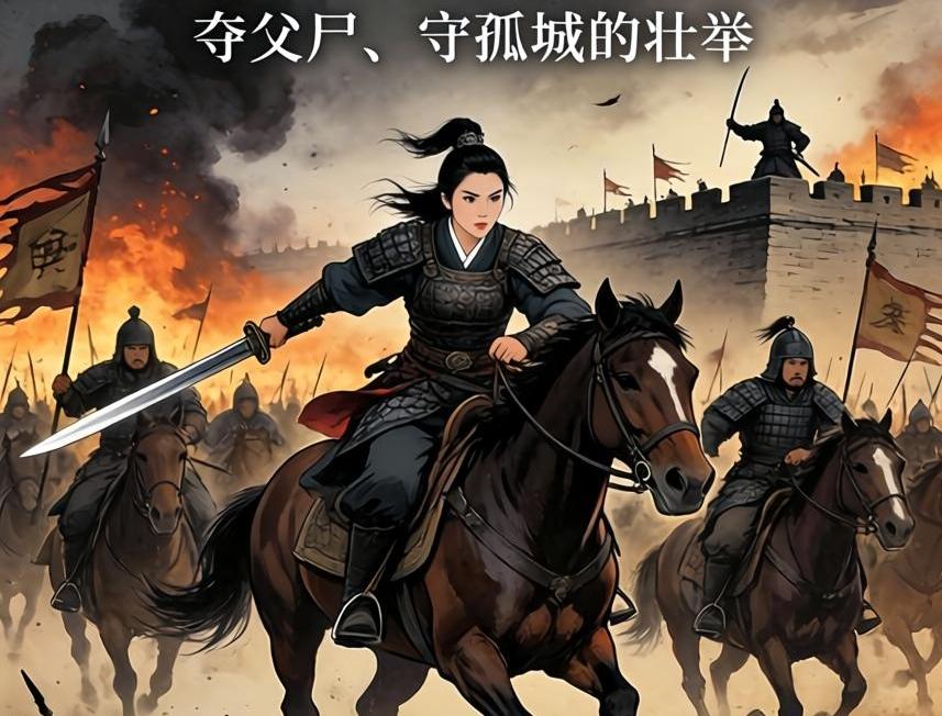 守将战死后，17 岁女儿披甲闯敌营夺回他的遗体，代父守城。

明朝末年，张献忠兴