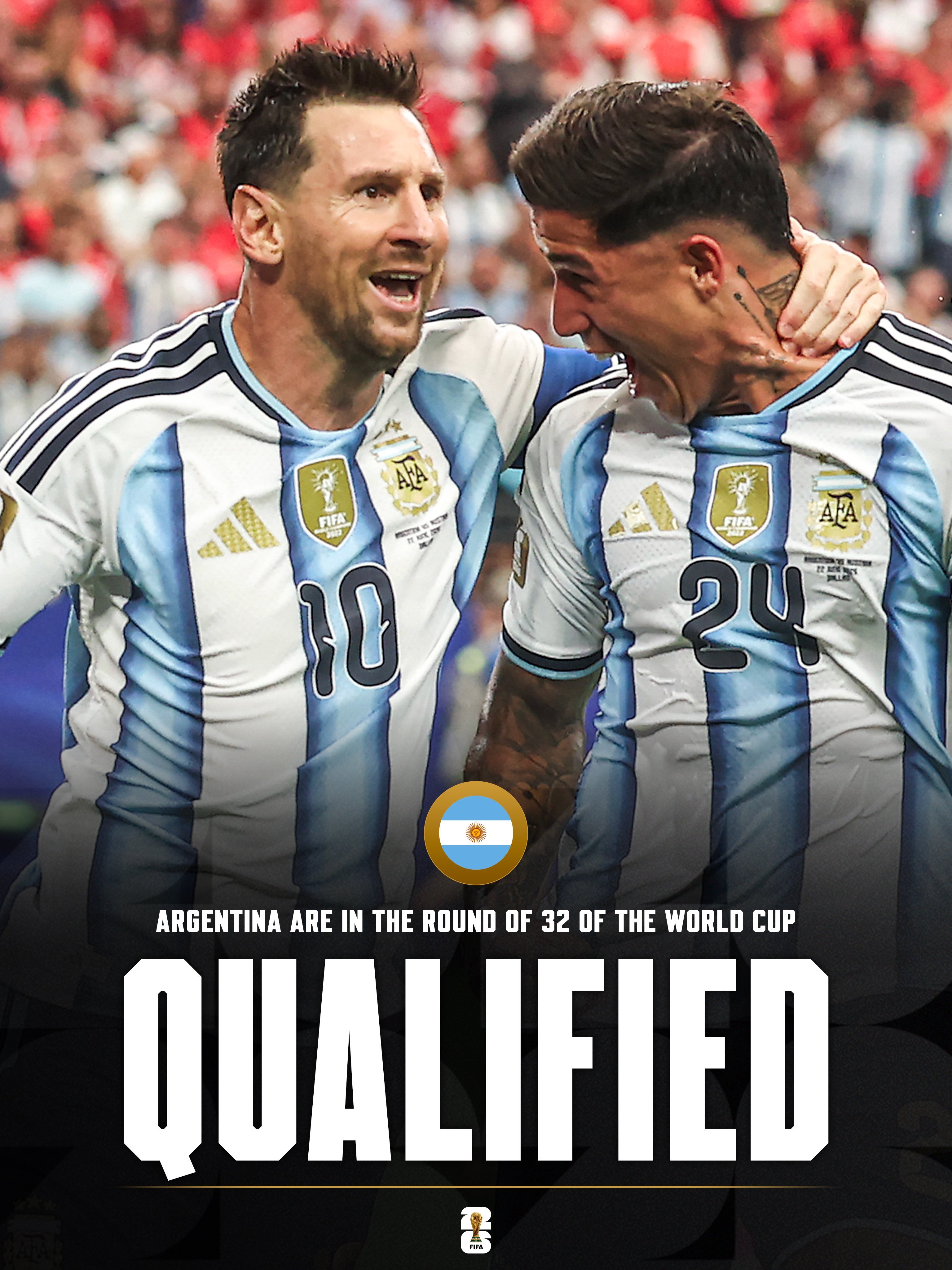 【J组积分榜】 世界杯 小组赛J组第二轮积分榜。 2026美加墨世界杯  ✅ 阿