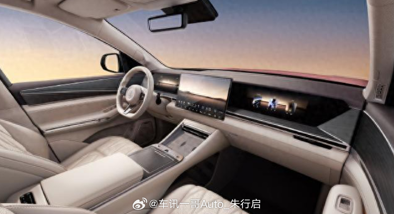 比亚迪大唐内饰官图正式发布，该车定位为D级SUV，属于比亚迪王朝网的旗舰SUV，