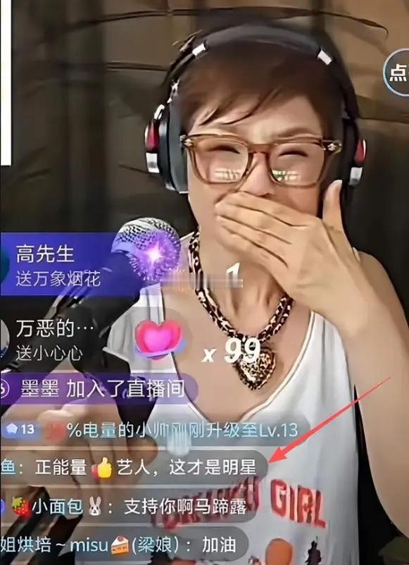 这才是爱国艺人应有的待遇！直播间里，嘉年华和火箭这些大礼物刷个不停。后台显示，马