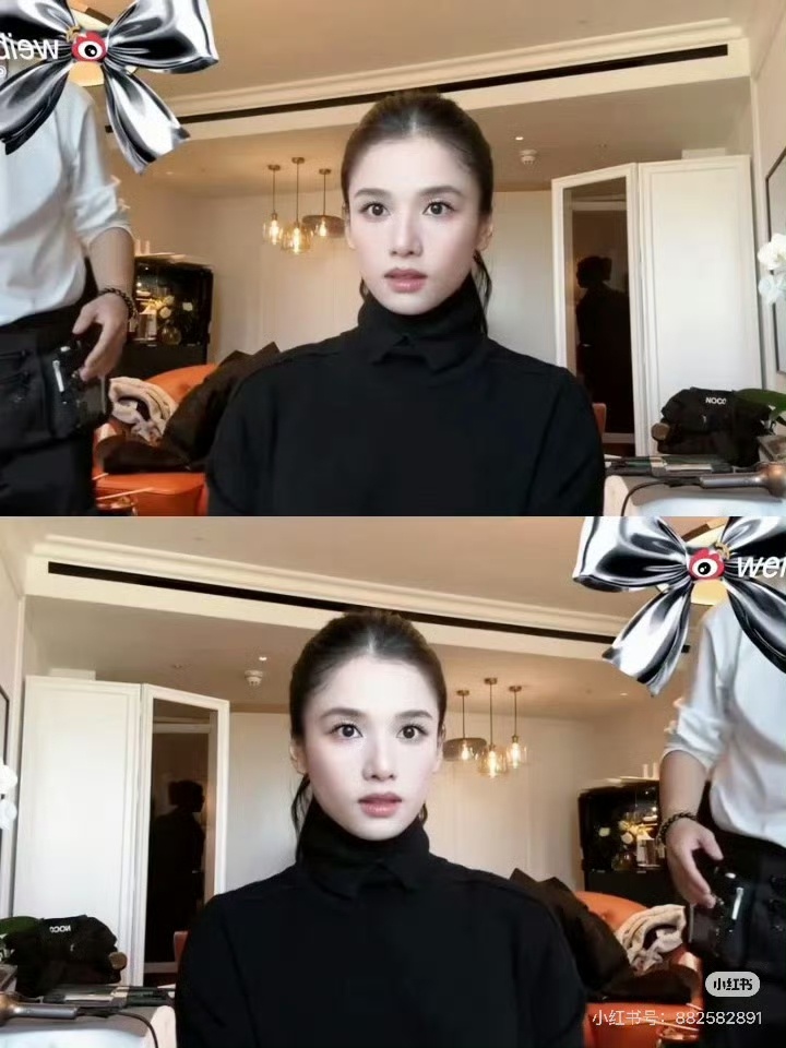 张婧仪的脸镜像过来有任何区别吗张婧仪极致对称的脸 这镜像过来有任何得区别吗？宝宝