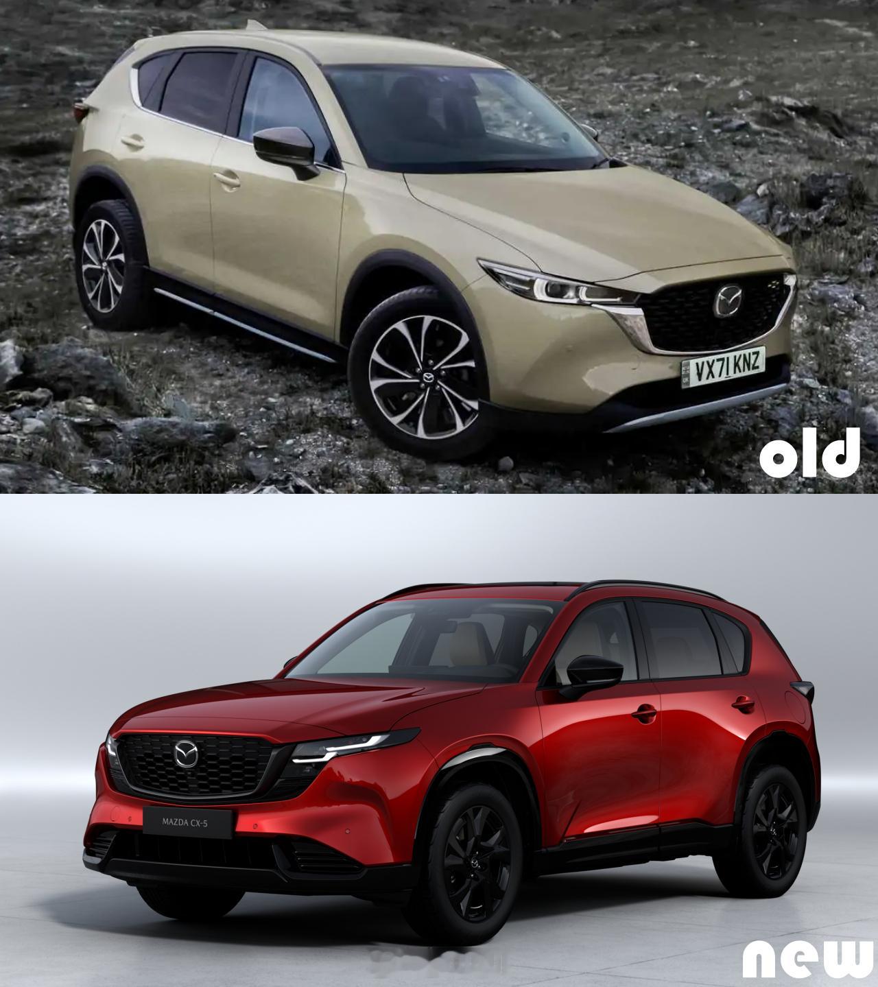 新老马自达CX-5对比 【车型对比】新老马自达CX-5外观 & 内饰对比，大家喜