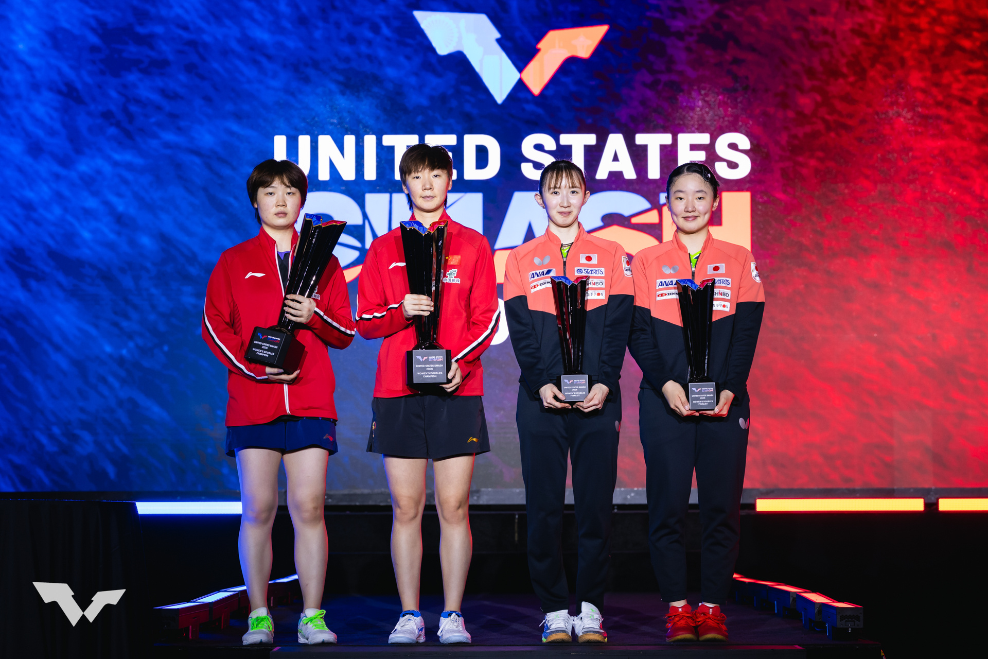 WTT美国大满贯2026王曼昱‪加油‬ 赛场一隅·图片·女双半决赛·一©️WTT