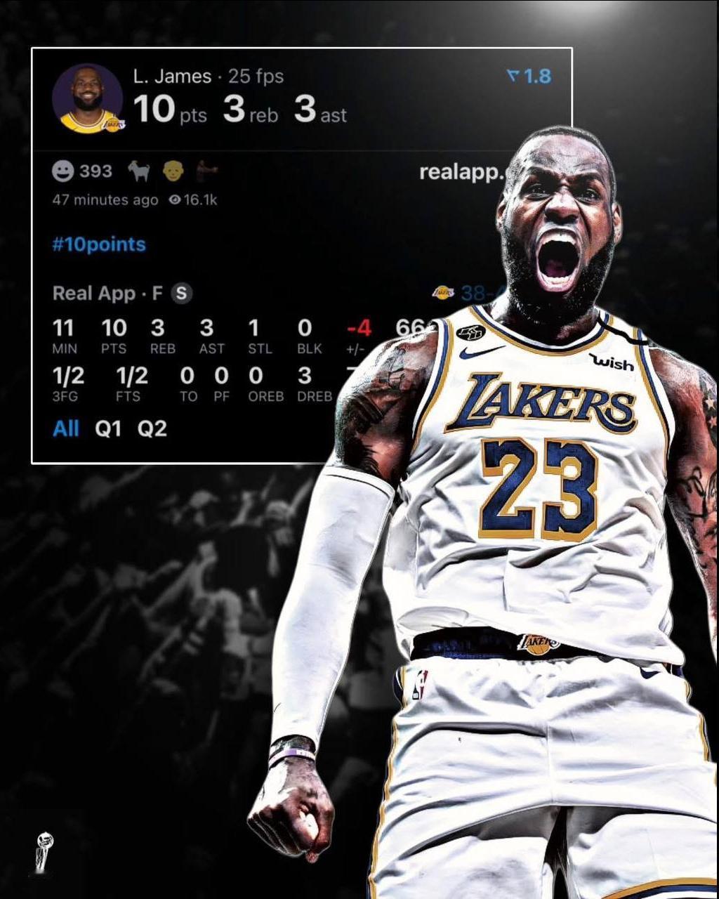 詹姆斯已正式开启了新的得分上双连续纪录🔥 