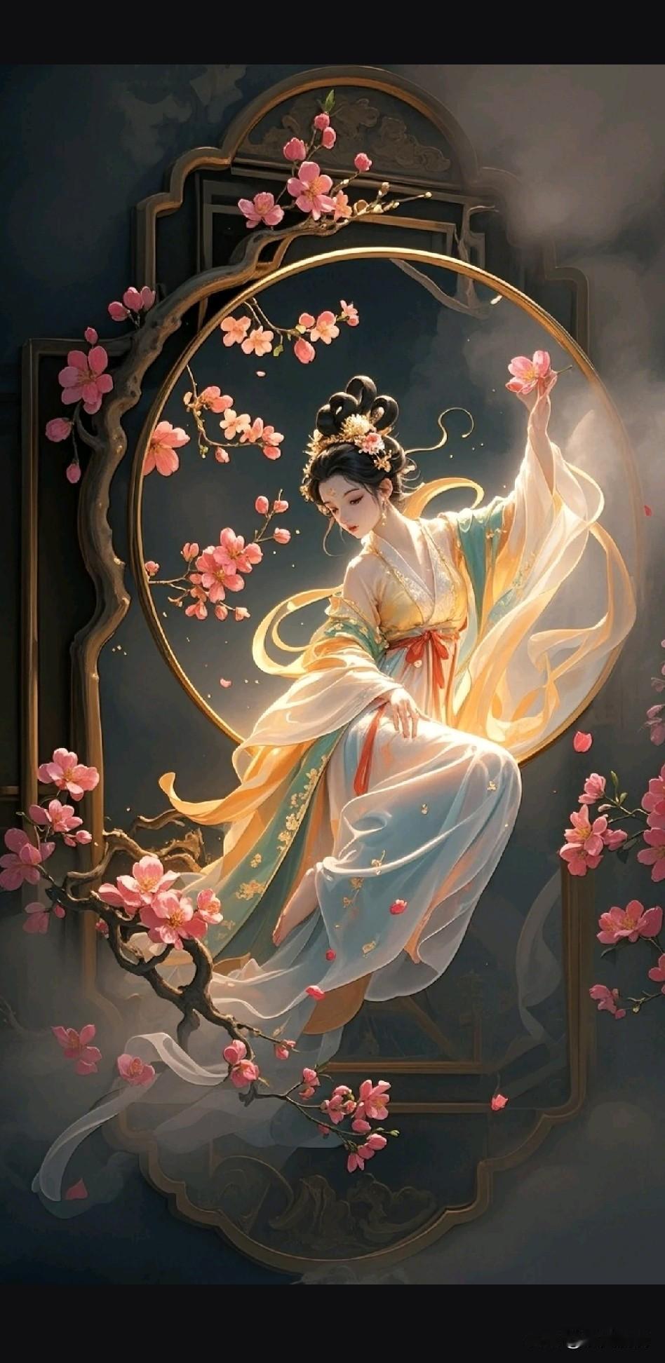 《镜照尘心》

鉴空不染一尘痕，万象纷纭过眼频。
来无所喜去无嗔，澄明独守自天真