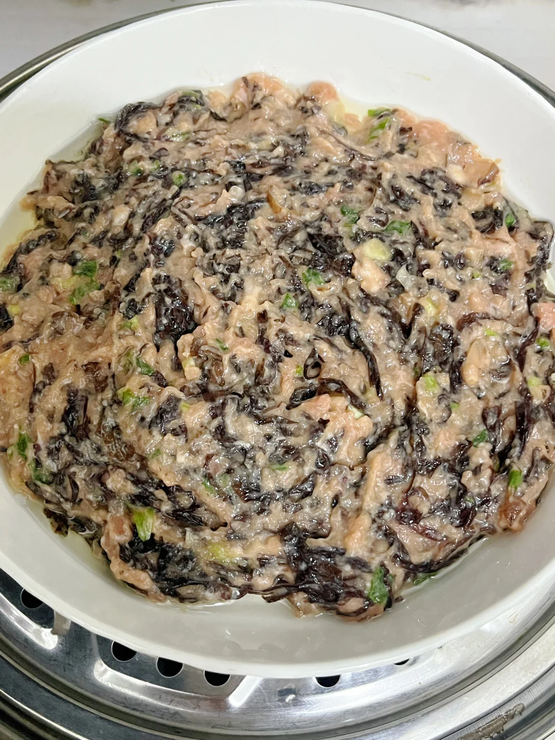 懒人蒸菜天花板！紫菜肉饼蒸15分钟，香软爆汁