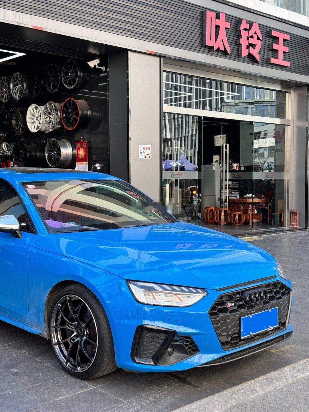 奥迪S4  完工案例  供参考感谢大哥驱车4个多小时来店RAYS G025 HK