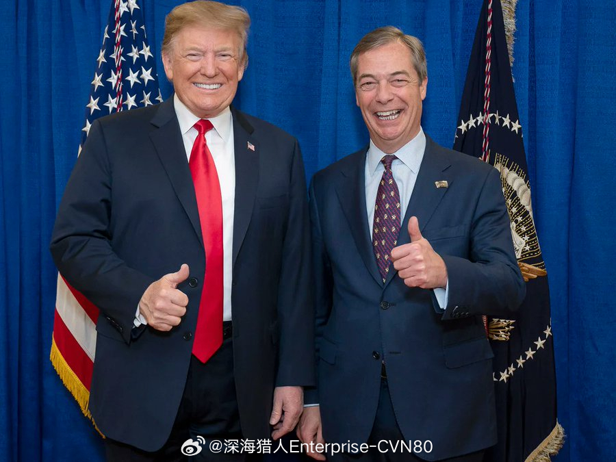 热点观察 奈杰尔·法拉奇：北爱尔兰是英国自豪且不可分割的一部分，我不同意特朗普总