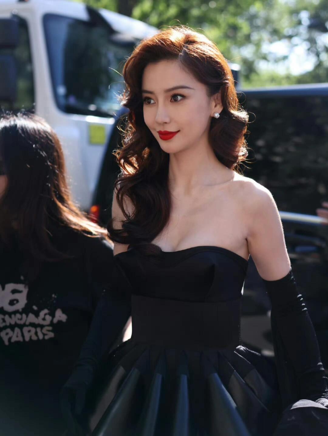 Angelababy 黑天鹅造型美疯了✨🖤巴黎时装周 Angelababy解锁