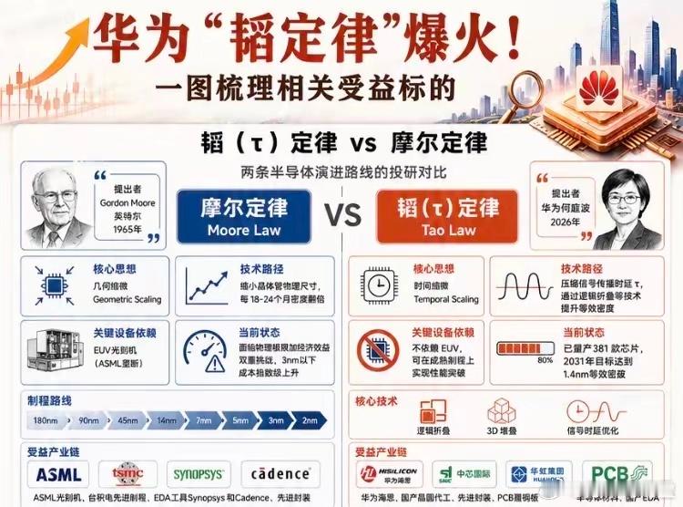 今日重点关注三个板块！昨日华为发布韬(τ)定律，芯片半导体迎来新时代！今日市场开