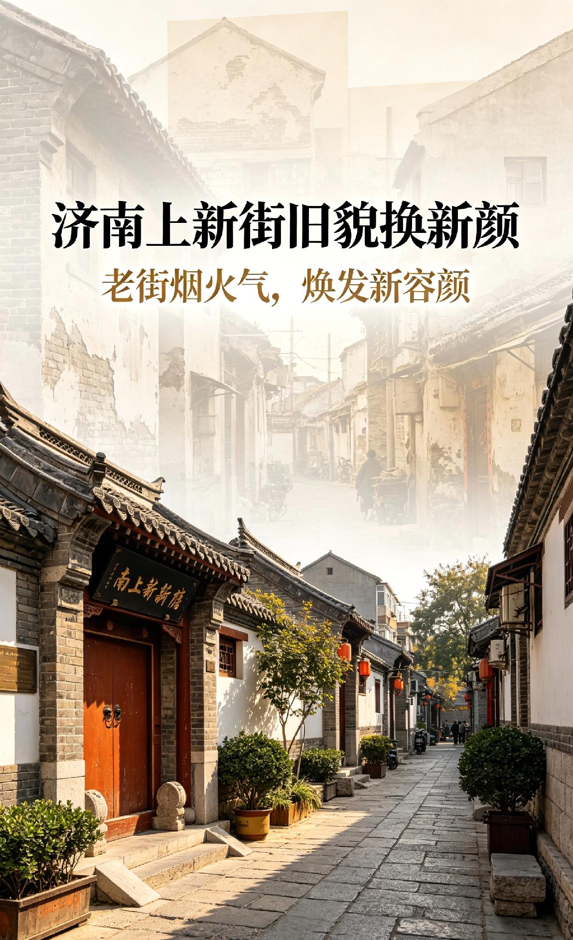 济南上新街旧貌换新颜