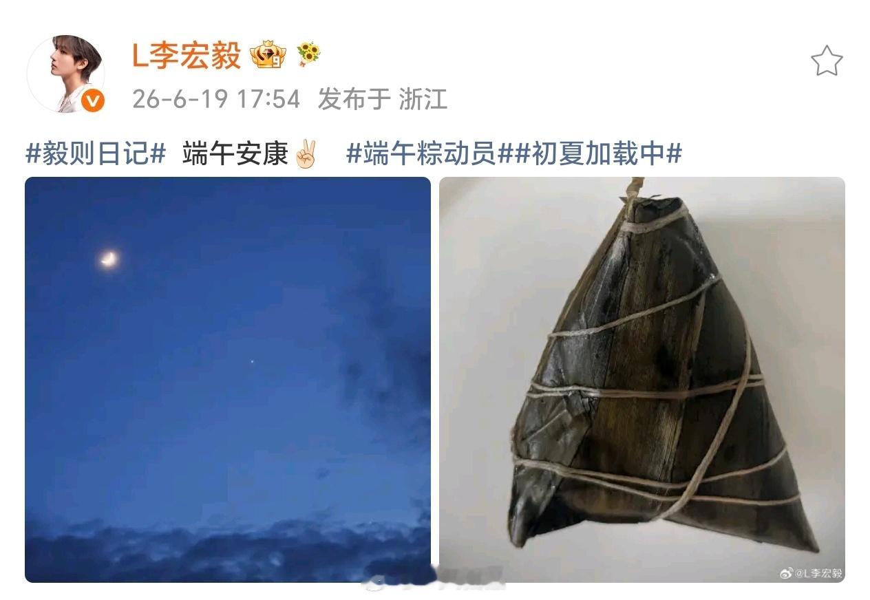 李宏毅端午营业，祝大家端午安康我盲猜一波，这个粽子应该是肉馅的吧