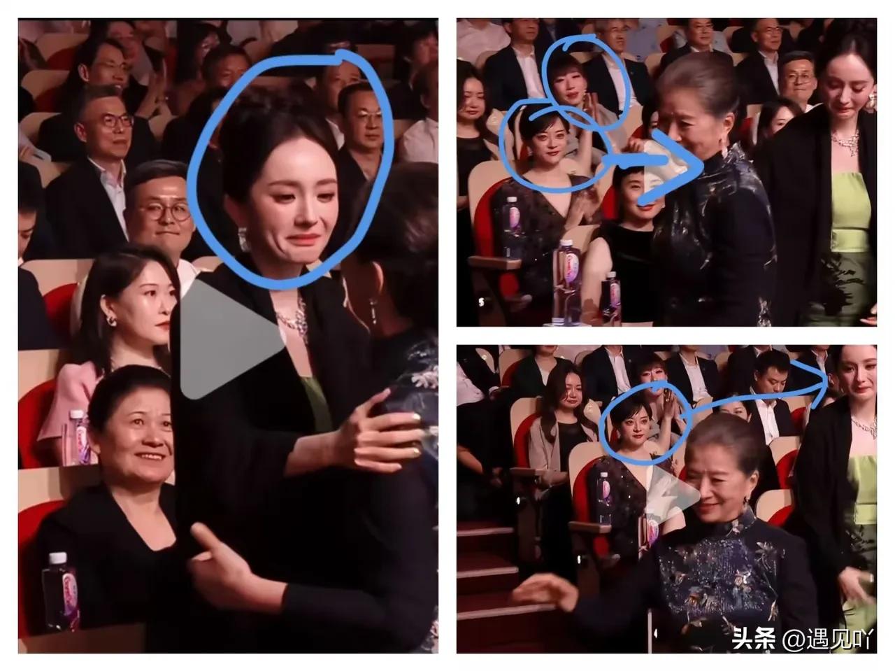 白玉兰颁奖礼上，迟蓬拿奖那一刻，镜头里这几个女演员的反应，比电视剧还要精彩。
