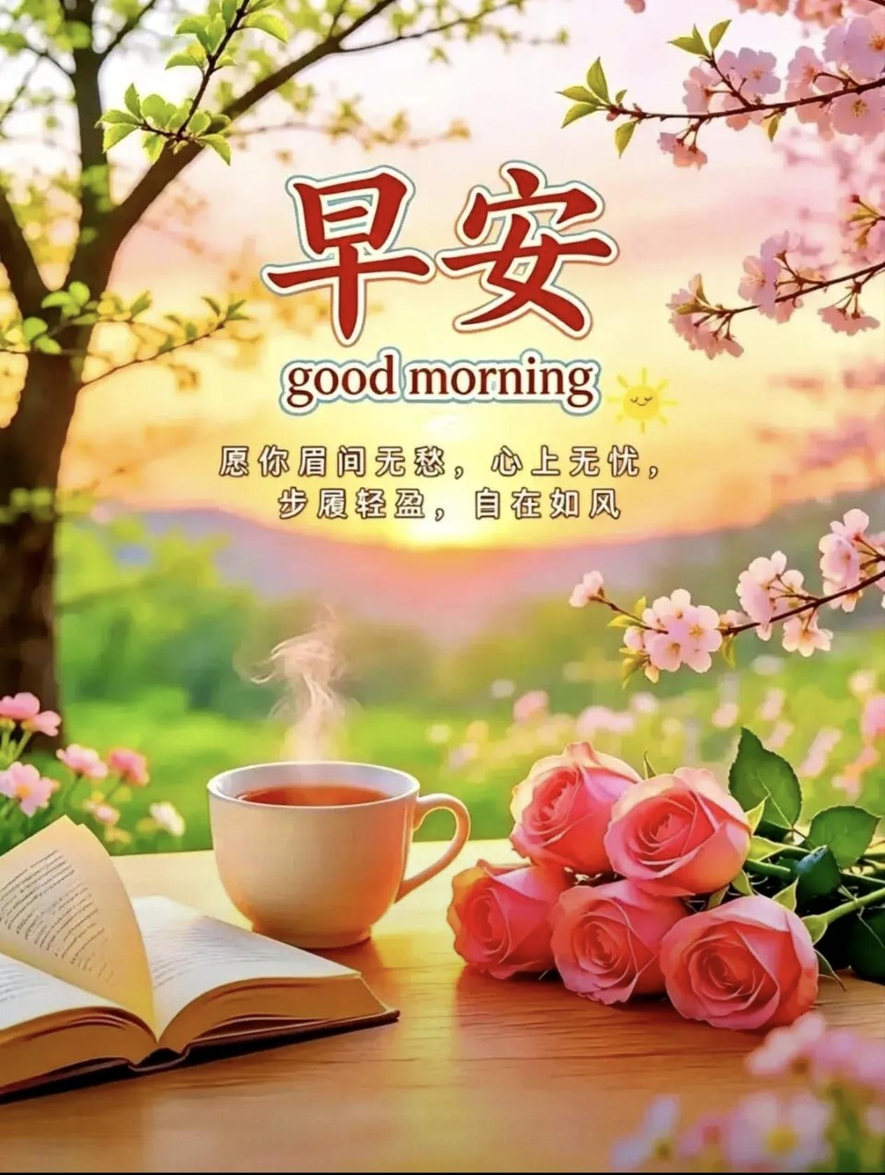 美好的早晨，从一杯茶开始，这感觉太妙了！晨起的这杯茶，没有应酬和客套，完全属于自