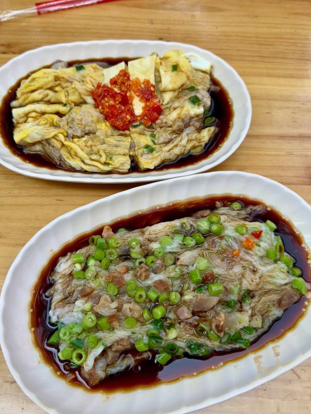 下了几天雨今天总算放晴！早餐还是来吃肠粉！有些东西喜欢上真的会一直喜欢呢！有些努