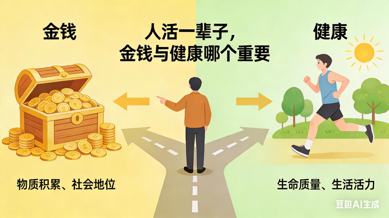 人活一辈子，金钱与健康，哪个重要