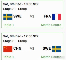 国乒12月6日赛程国乒vs日本国乒vs瑞典决战成都！国乒一日双赛，冲击榜首关键日