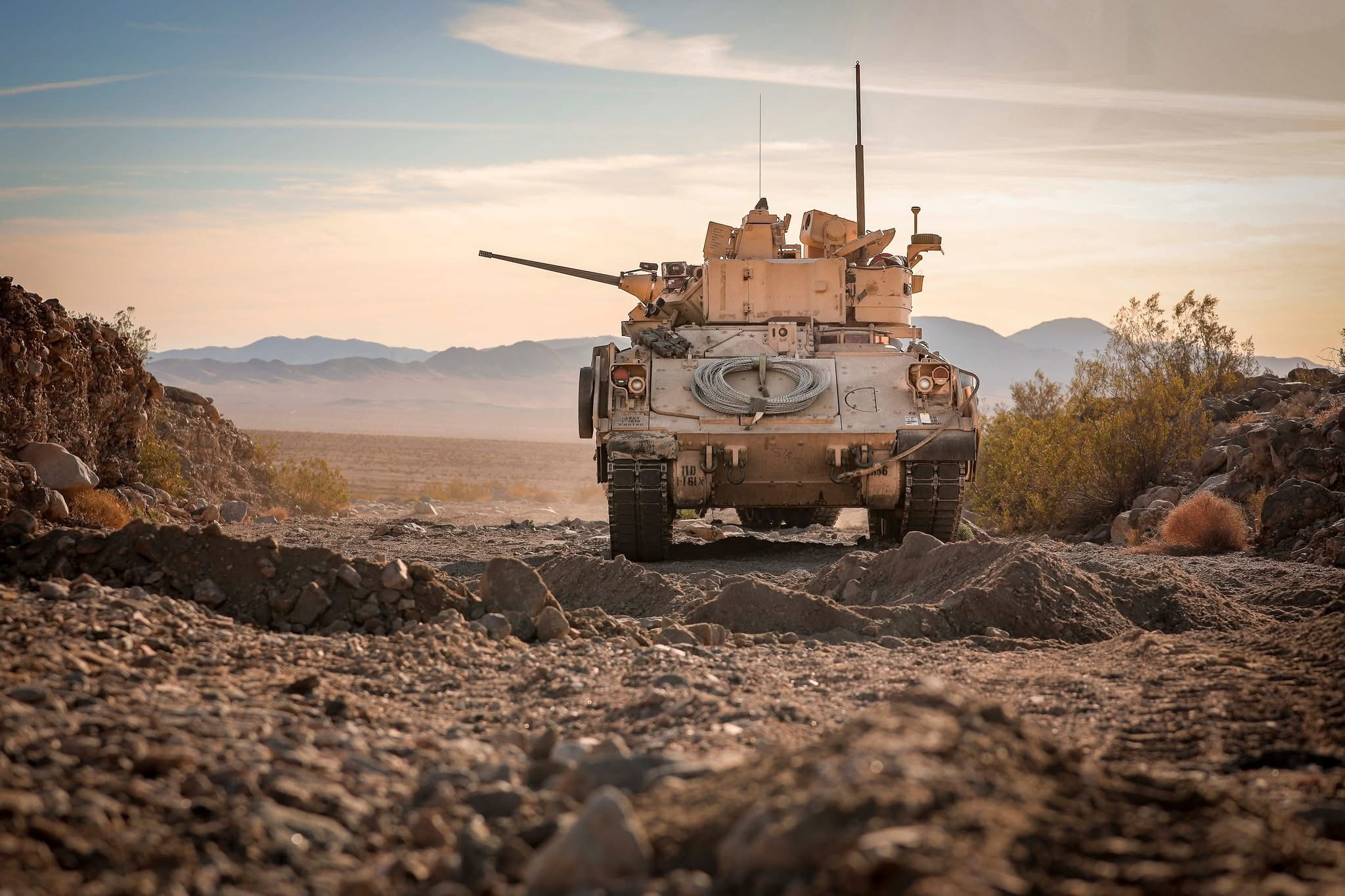 On Feb. 8-10 the 1st Armored Brigade Com