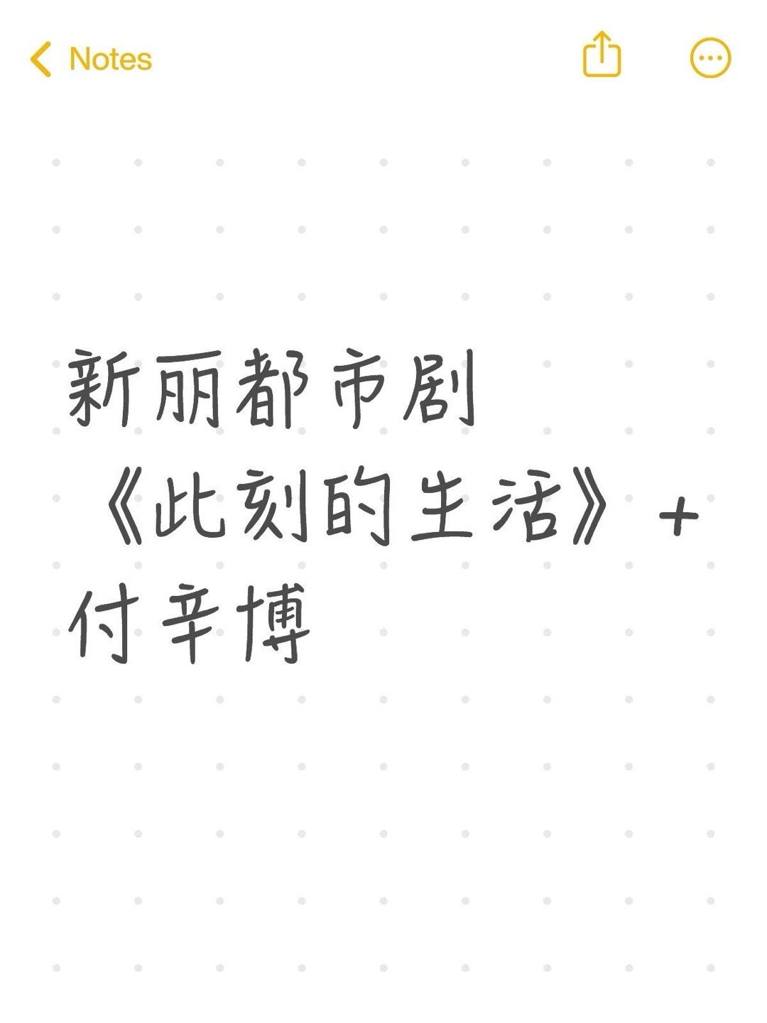 新丽都市剧《此刻的生活》+付辛博此刻的生活｜ 
