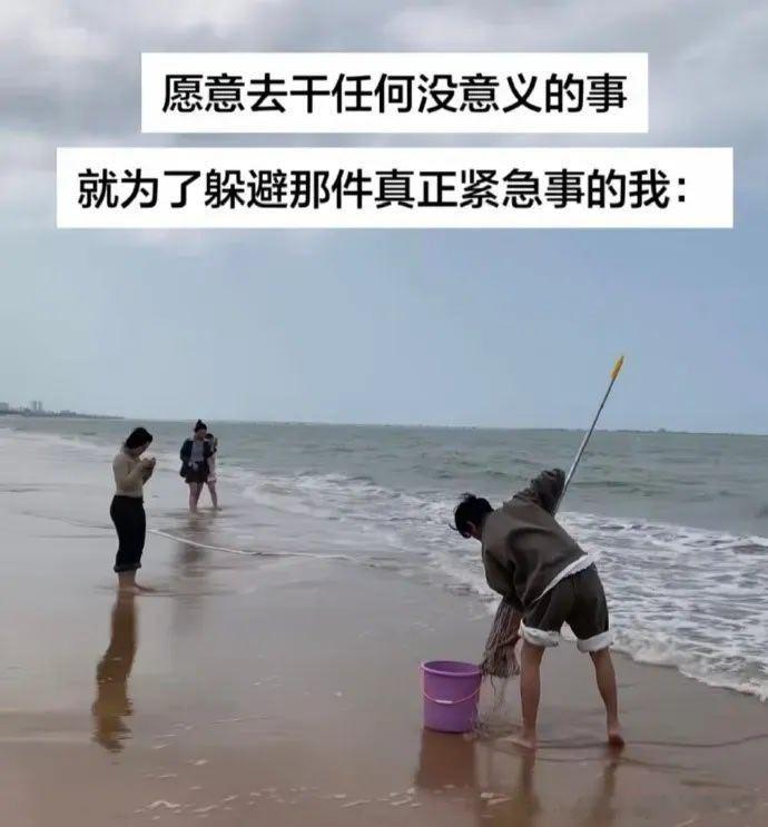 6295有人在海边拖地吗 