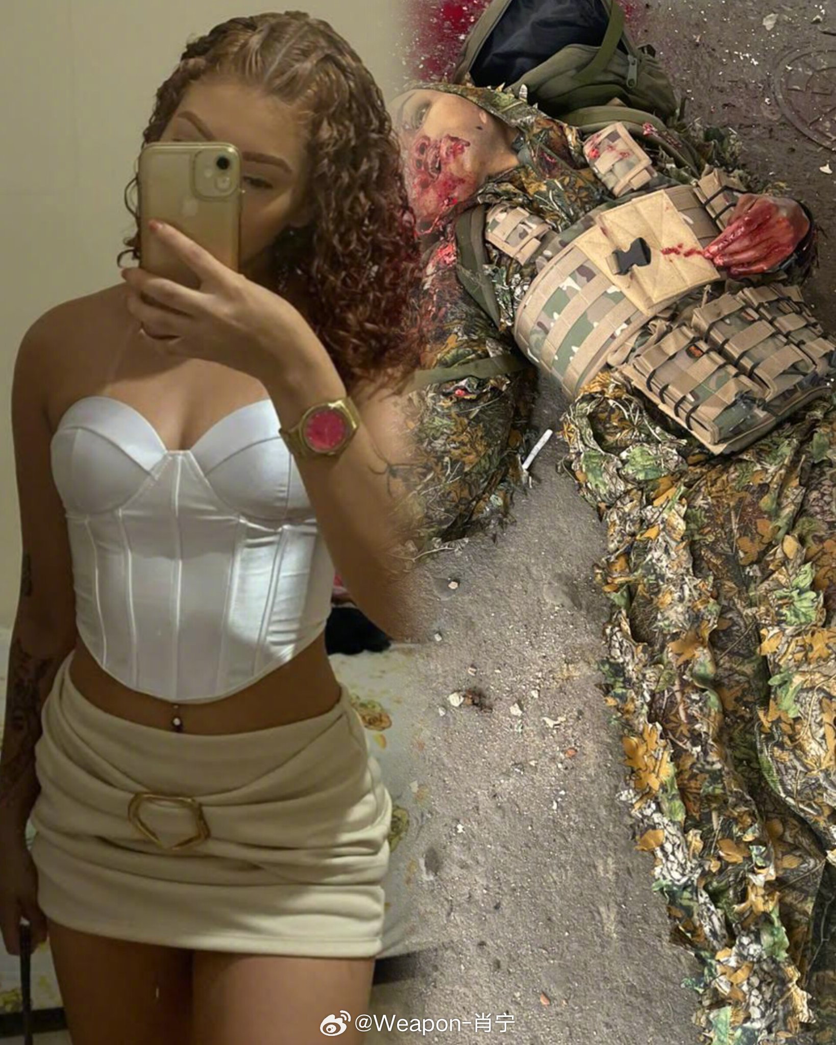 兵器影像[超话] 周二上午，在巴西里约热内卢北部佩尼亚社区的一次警方行动中，一名