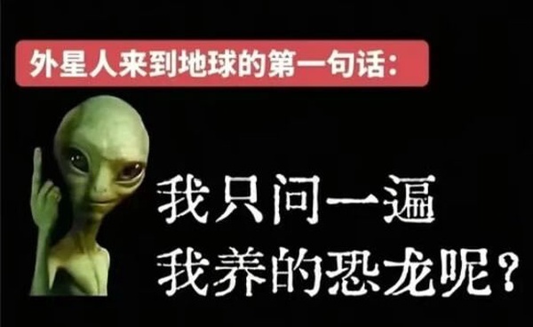 如果被我遇到，我会拿出一只烧鸡给他：这就是你养的恐龙 