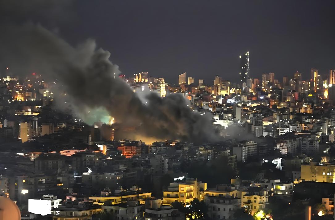 3月11号晚上黎巴嫩首都贝鲁特南郊彻底陷入战火之中，以色列国防军突然发起了猛烈空
