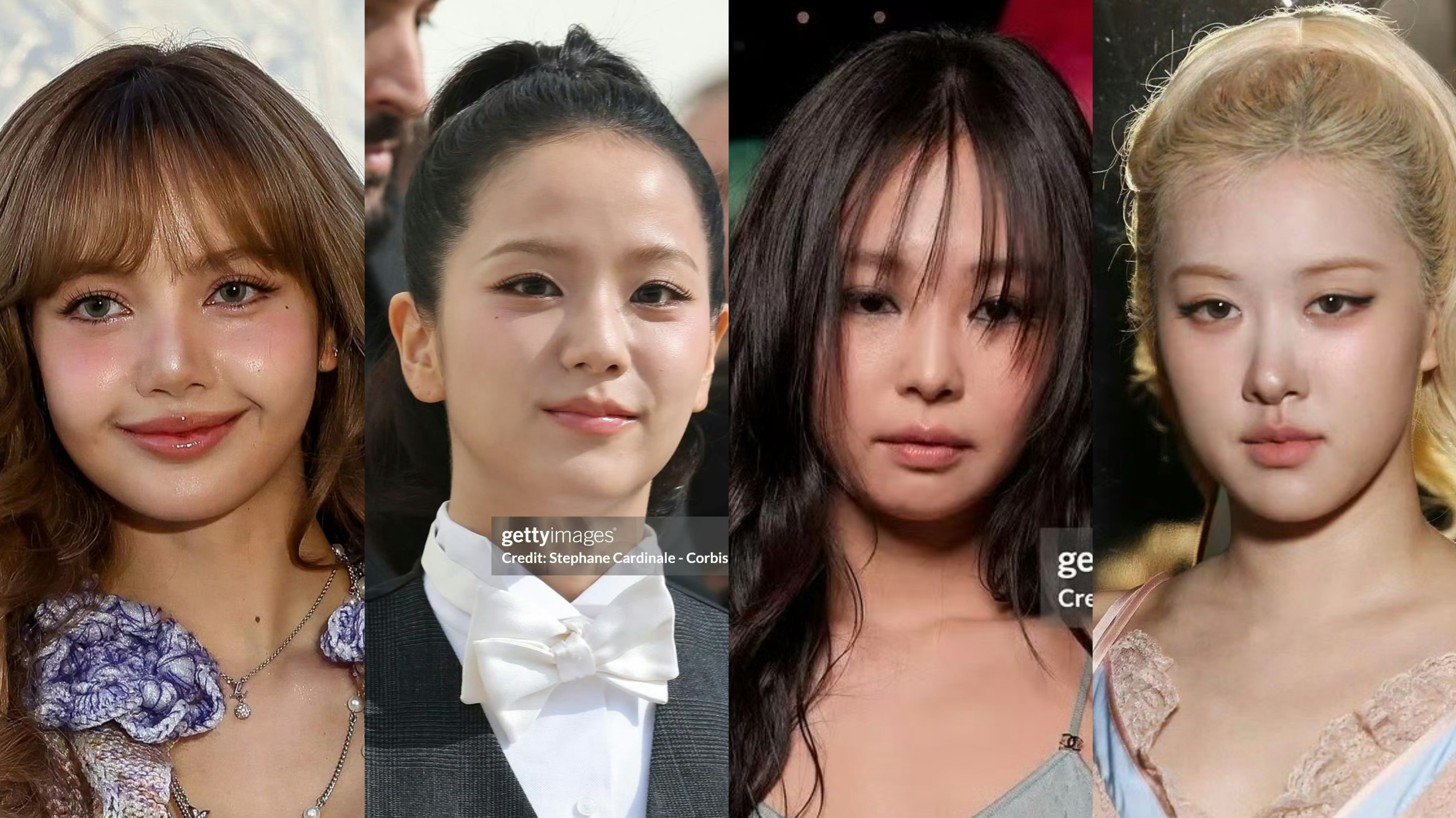 bp时装周怼脸生图 ：lisa 金智秀 jennie 朴彩英选出一个好看的[来]