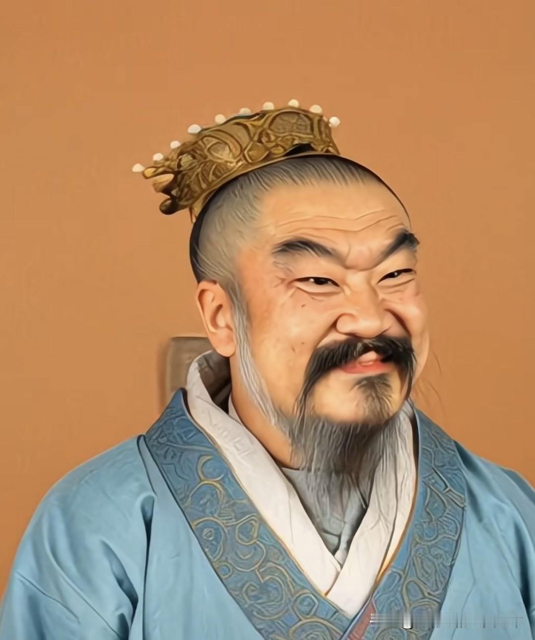 据说这是汉高祖刘邦的真容，看起来也是个憨厚老头！